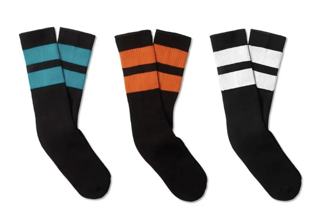 Neighborhood Neighborhood - Three-Pack Ribbed Striped Socks Size ONE SIZE - 1 Preview