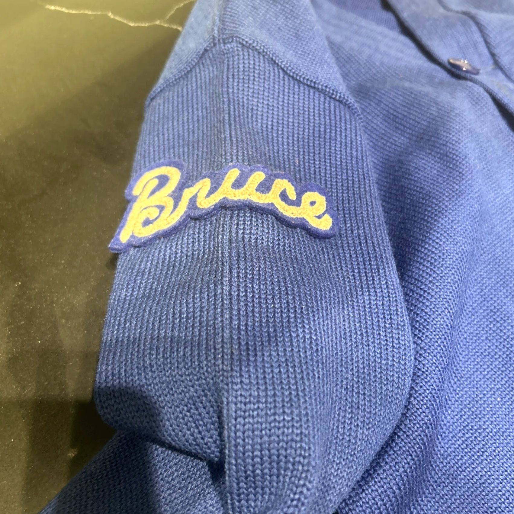 Vintage VINTAGE Royal Blue Coleman Letterman Sweater 70,s Preppy Oxford Dark Academia Style S Royal Blue Letterman Sweater) Size US S / EU 44-46 / 1 - 5 Thumbnail