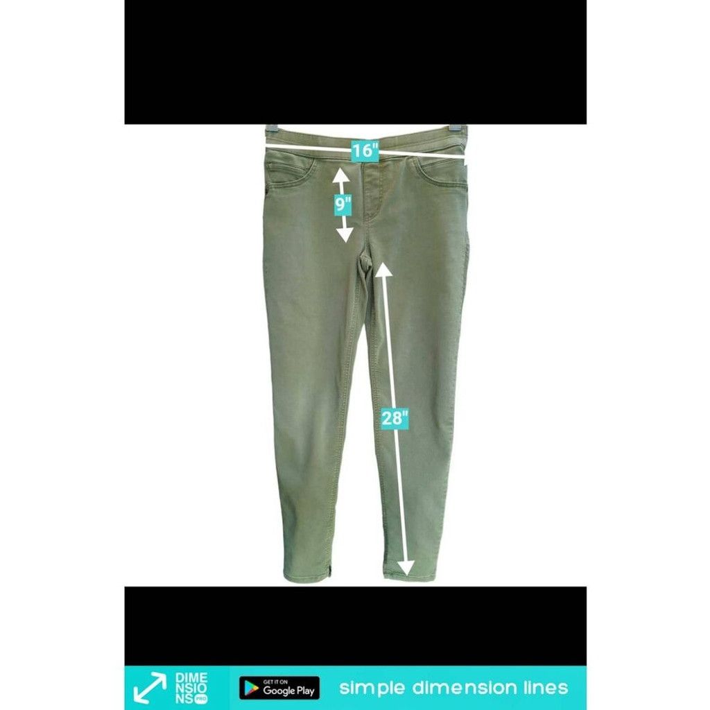 Other Democracy Size 8 Glider Olive Green Pull On Casual Jeggings Size 30" / US 8 / IT 44 - 3 Thumbnail