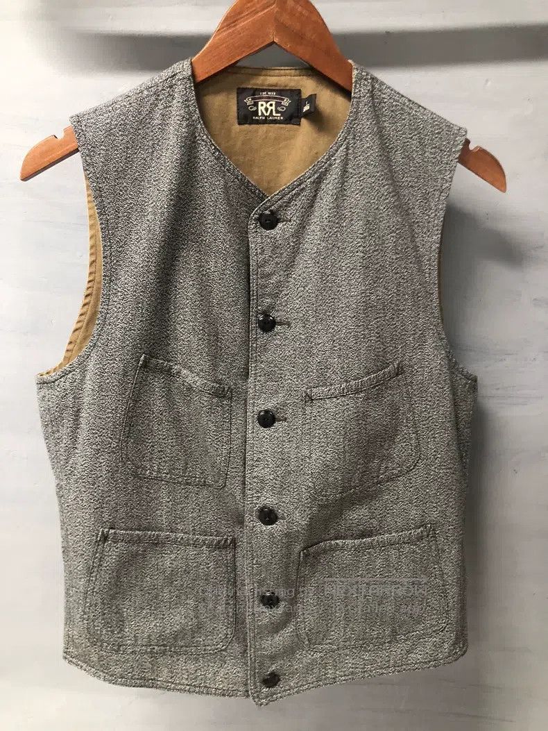 RRL Ralph Lauren RRL Ralph Lauren Pepper salt vest Size US S / EU 44-46 / 1 - 1 Thumbnail