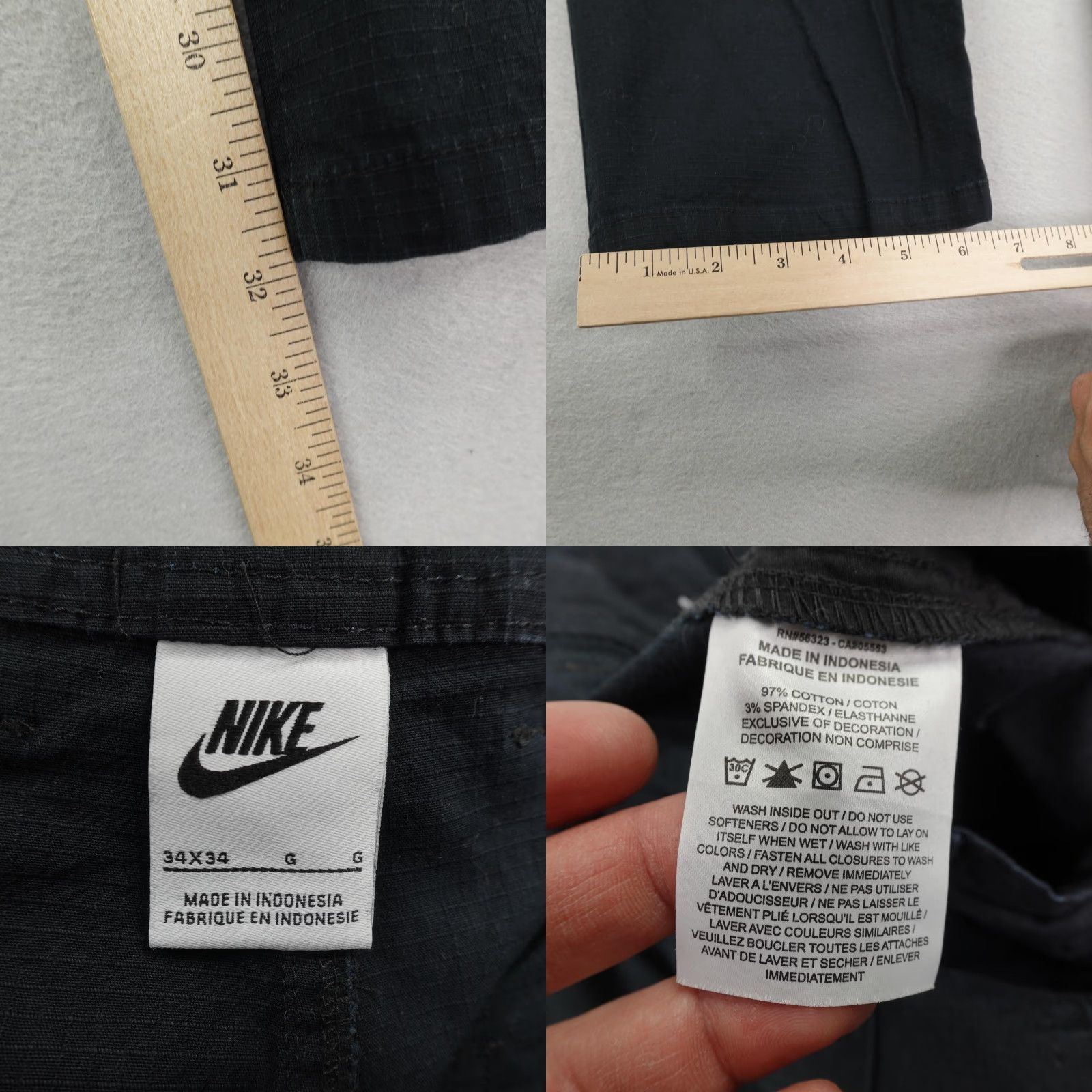 Nike Nike Pants Mens 34x34 Blue Club Cargo Ripstop Utility Woven Outdoors Relaxed Regular Size US 34 / EU 50 - 9 Thumbnail