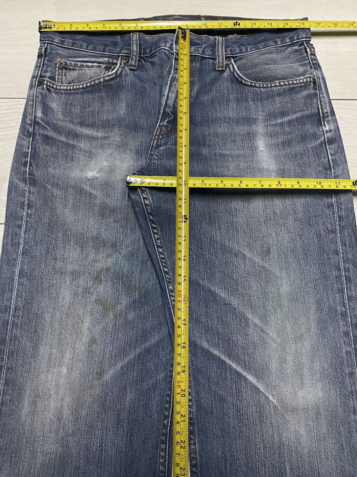 Engineered Garments × Uniqlo Vintage Japanese Brand Uniqlo Faded Wash Distressed Loose Size US 32 / EU 48 - 11 Thumbnail