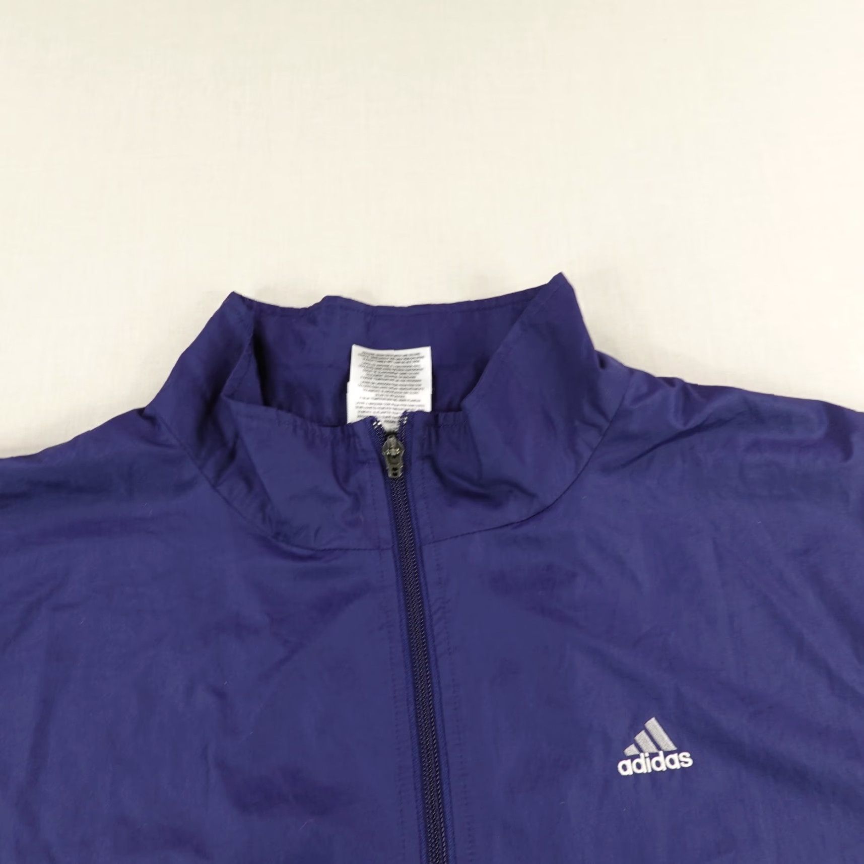 Adidas VINTAGE adidas Jacket Mens XL Blue Windbreaker Track Coat Full Zip Up Y2K Zip Up Size US XL / EU 56 / 4 - 2 Thumbnail