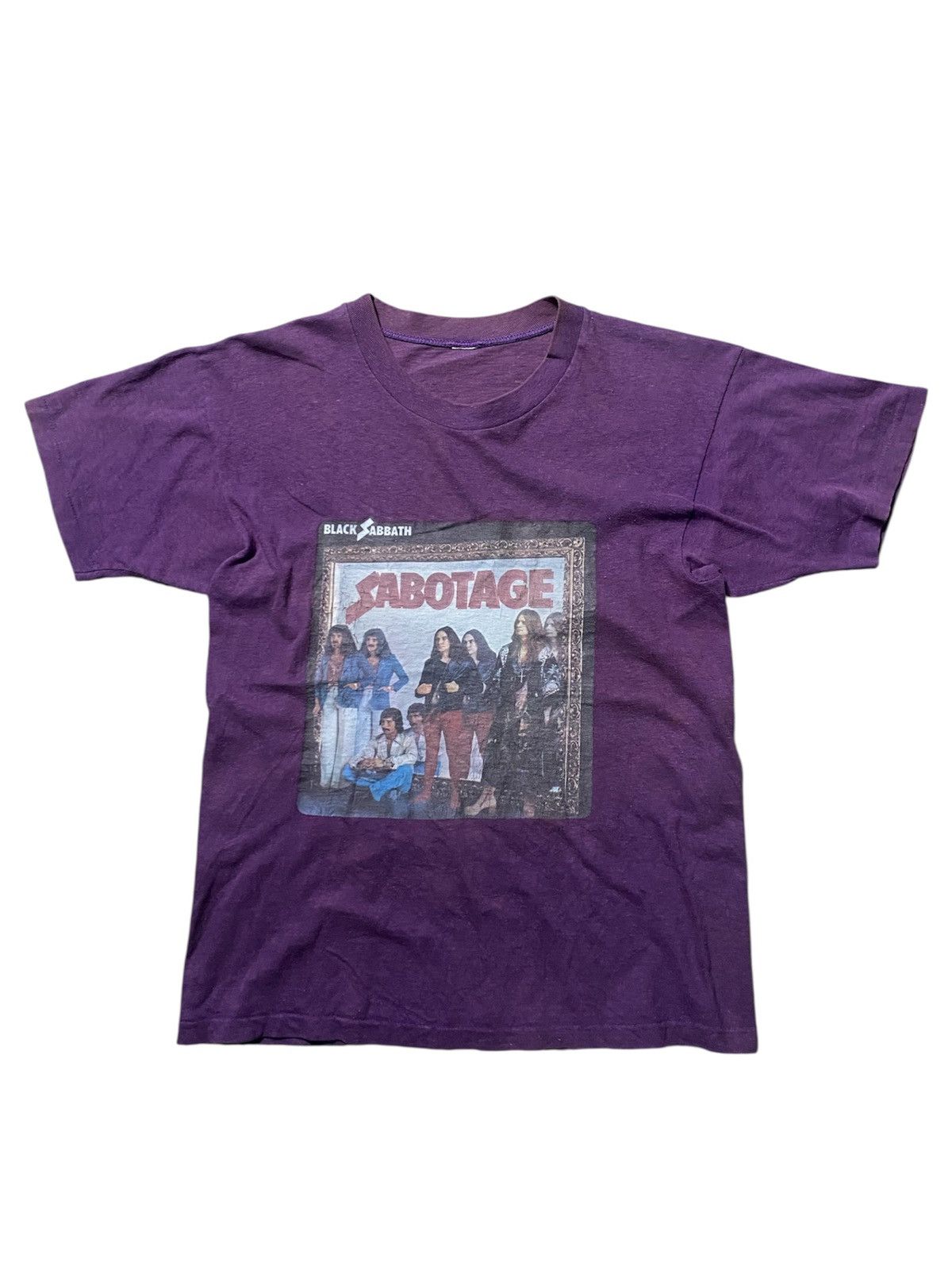Band Tees Rare 80's Black Sabbath Sabotage Rock Tshirt Size US M / EU 48-50 / 2 - 1 Thumbnail