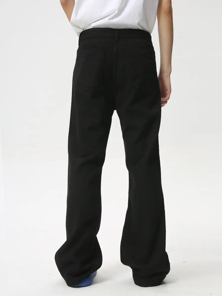 Japanese Brand Retro micro flared solid color jeans Size US 32 / EU 48 - 3 Thumbnail