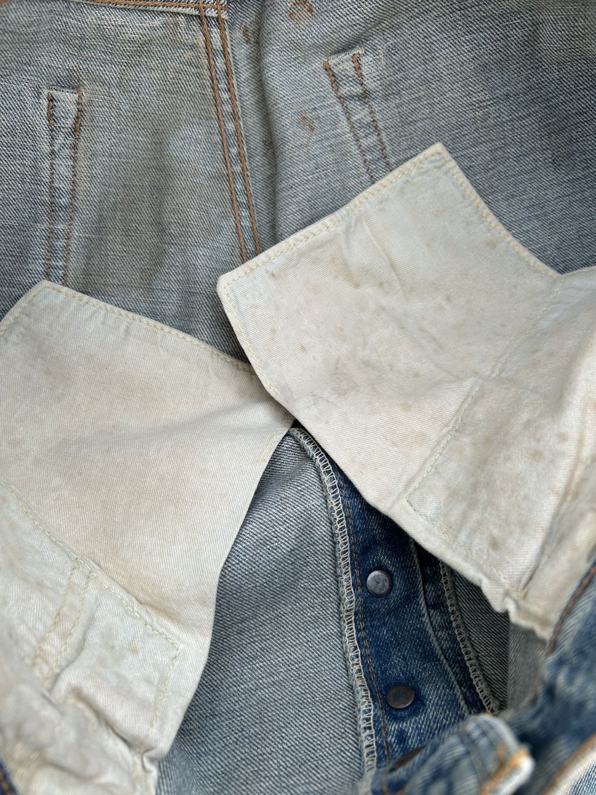 Kapital Vintage Warehouse Selvedge Distressed Rusty Dirty Denim Jean Size US 35 - 11 Thumbnail