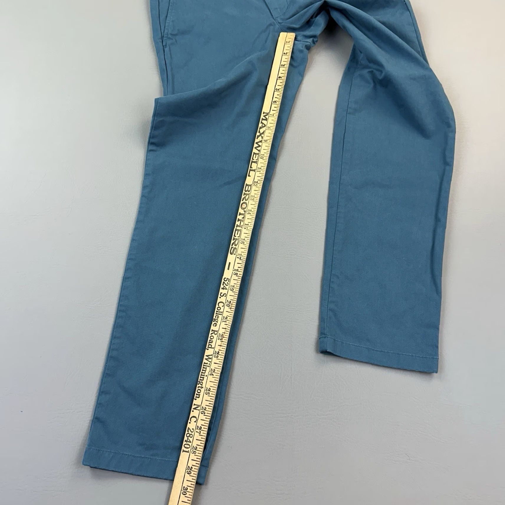 Vineyard Vines Vineyard Vines Breaker Pants Mens 28x30 Teal Flat Front Chino Stretch Preppy Size US 28 / EU 44 - 2 Thumbnail