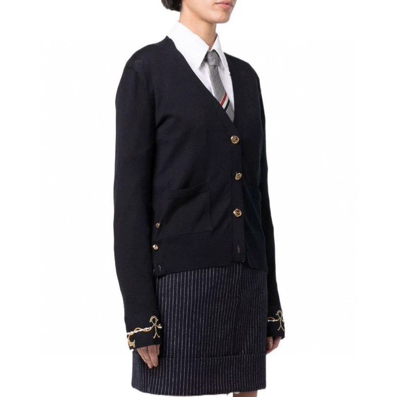 Thom Browne Thom Browne Black cardigan Size XS / US 0-2 / IT 36-38 - 8 Thumbnail