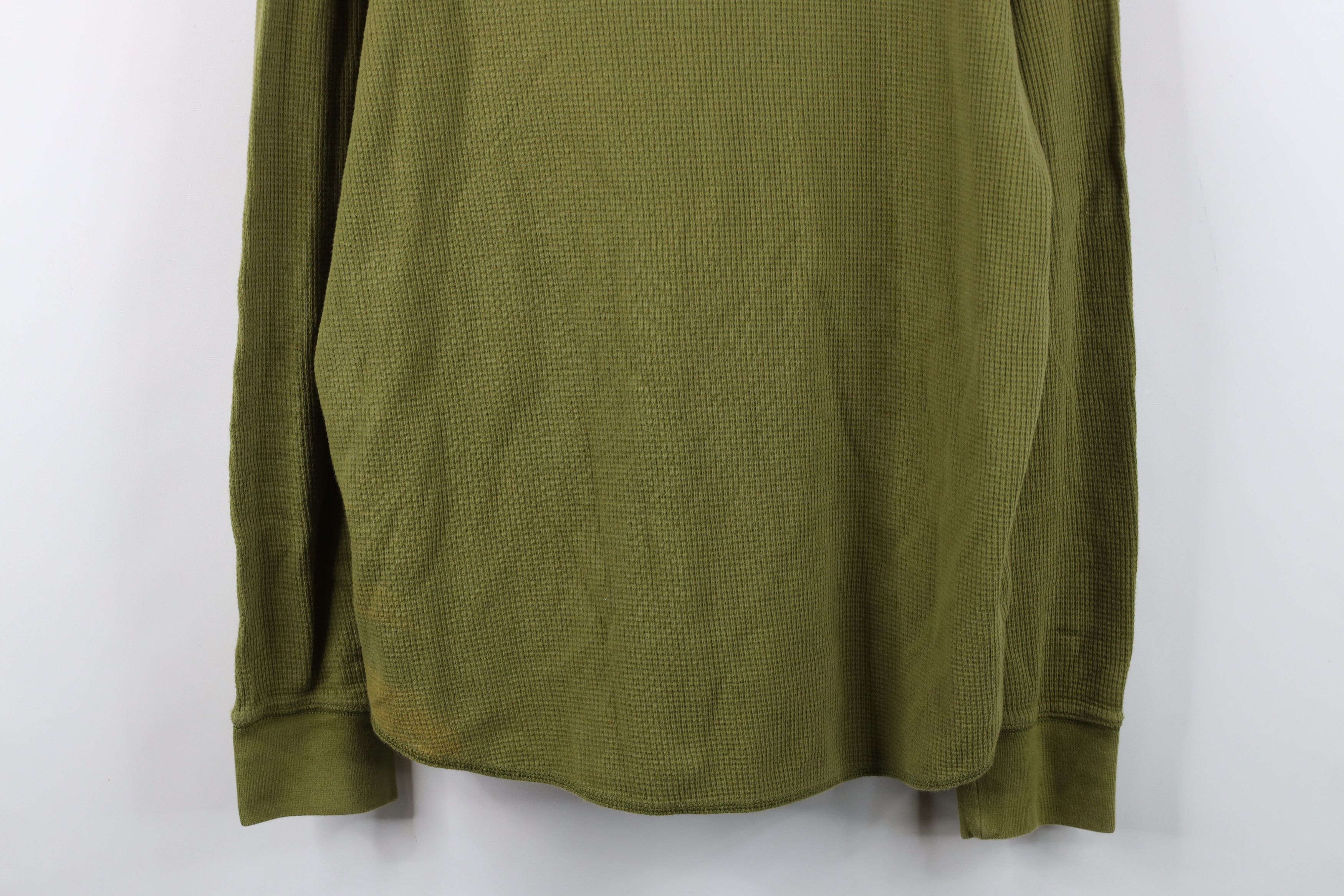 Eddie Bauer Vintage Eddie Bauer Thermal Waffle Knit T-Shirt Green Size US L / EU 52-54 / 3 - 3 Thumbnail
