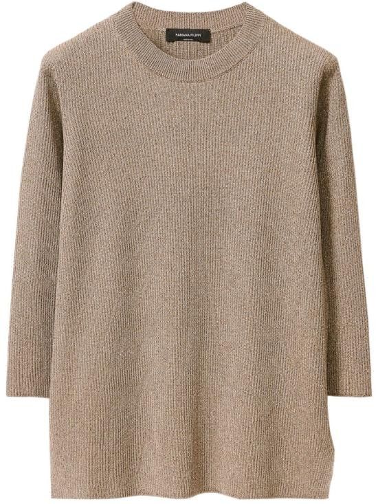 Fabiana Filippi FABIANA FILIPPI Women Sweater MAD275F494 L4528195 Brown Size XS / US 0-2 / IT 36-38 - 1 Thumbnail