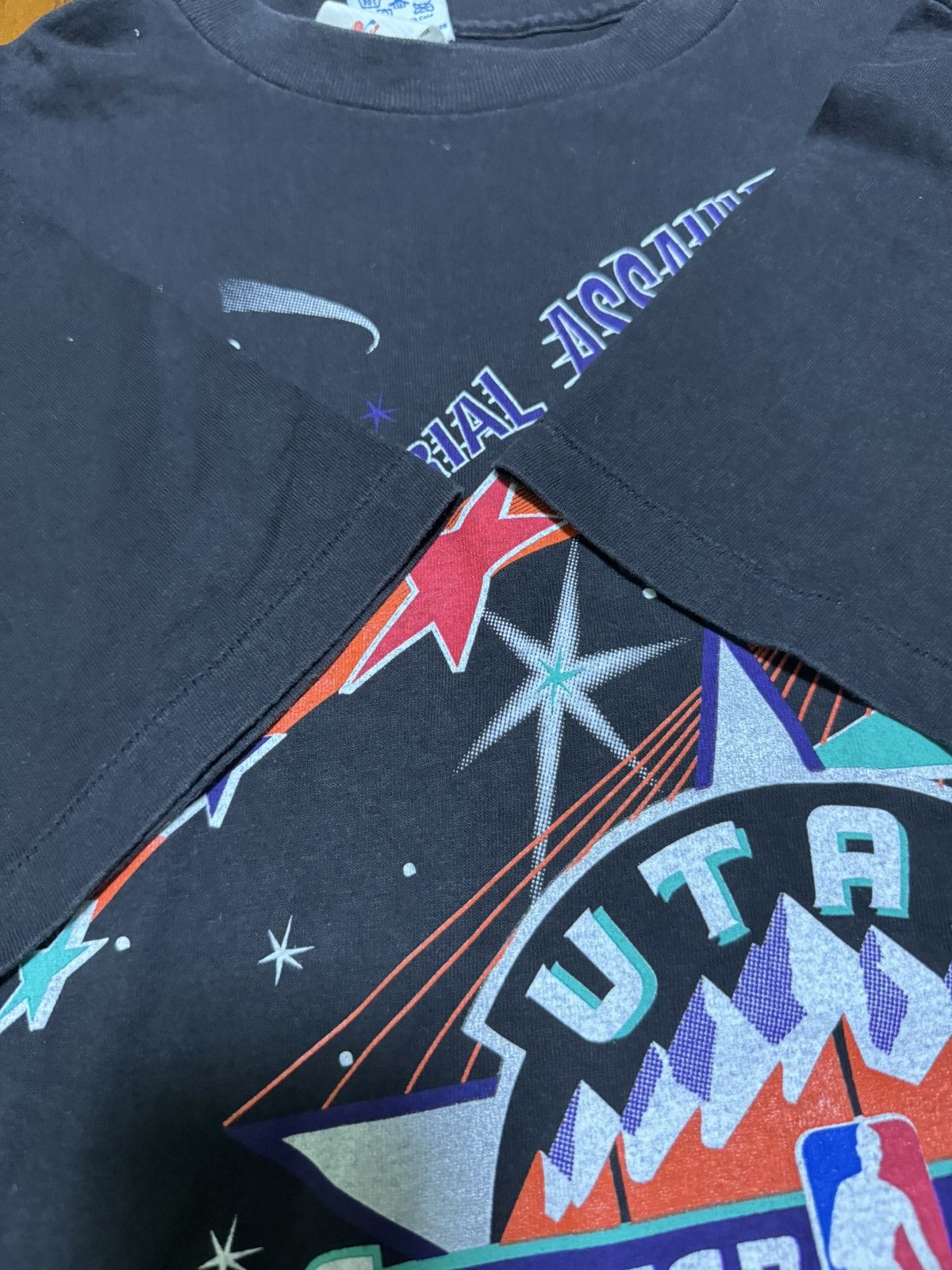 NBA × Salem Sportswear × Vintage Vintage ‘93 Utah Jazz All-Star Weekend Wrap Around Tee Size US M / EU 48-50 / 2 - 11 Thumbnail
