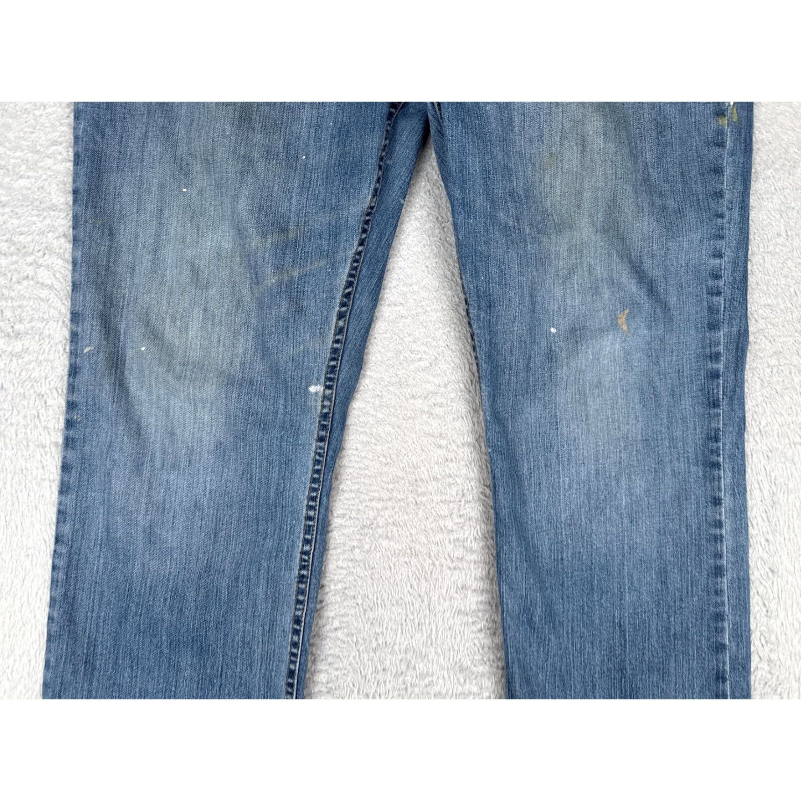 Carhartt Carhartt Jeans 40x34 Blue Medium Wash Relaxed Straight Leg Workwear Denim Mens Size US 40 / EU 56 - 3 Thumbnail