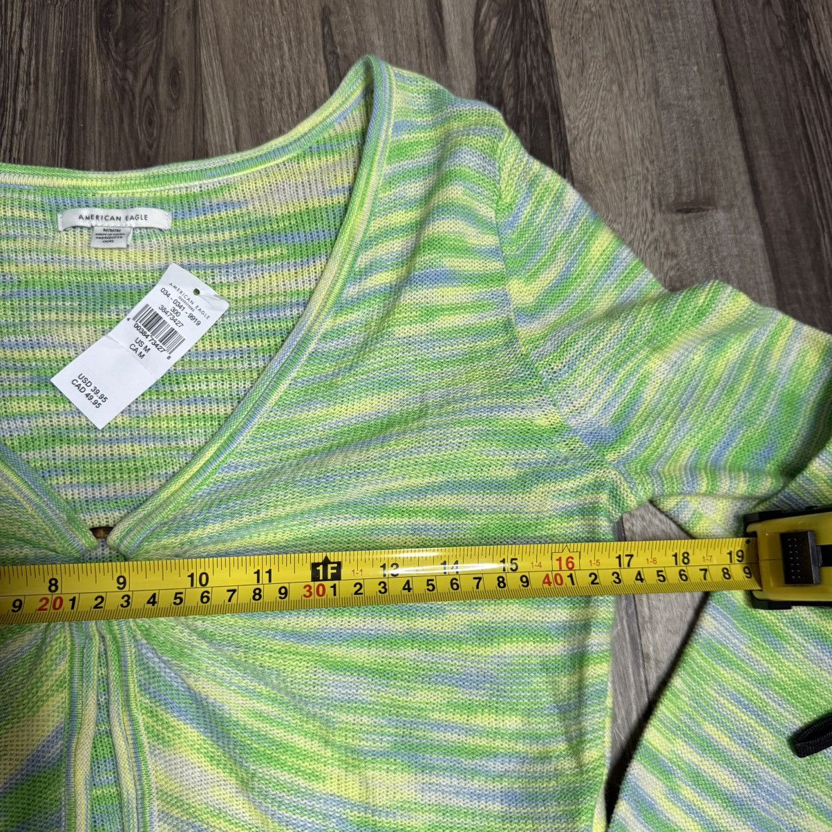 American Eagle Outfitters American Eagle Outfitters Lime Green Multi-Stripe Long Sleev Size M / US 6-8 / IT 42-44 - 5 Thumbnail