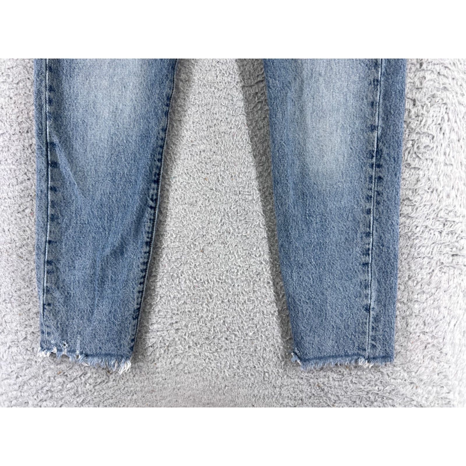 Levi's Levis Premium Pants Womens 25 Blue Denim Jeans Tapered Big E Wedgie Button Fly Size 42" / US 20 - 2 Thumbnail