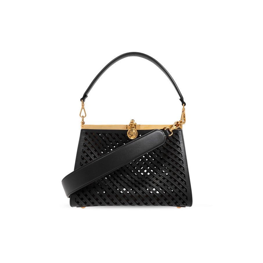 Etro ETRO Vela Medium Black Leather Shoulder Bag New And Authenti Size ONE SIZE - 1 Thumbnail