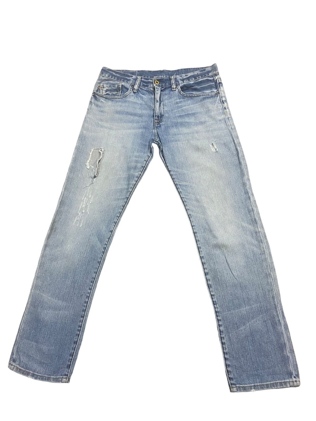 Vintage Polo Ralph Lauren RRL Distress Straight Cut Jeans