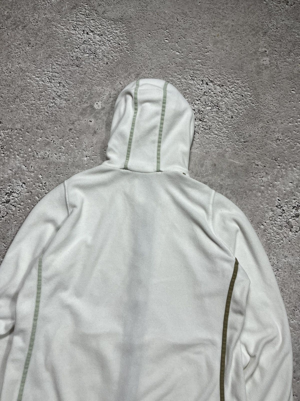 Frauenschuh Frauenschuh White Zip-Up Hoodie with Beige Trim Size S / US 4 / IT 40 - 13 Thumbnail