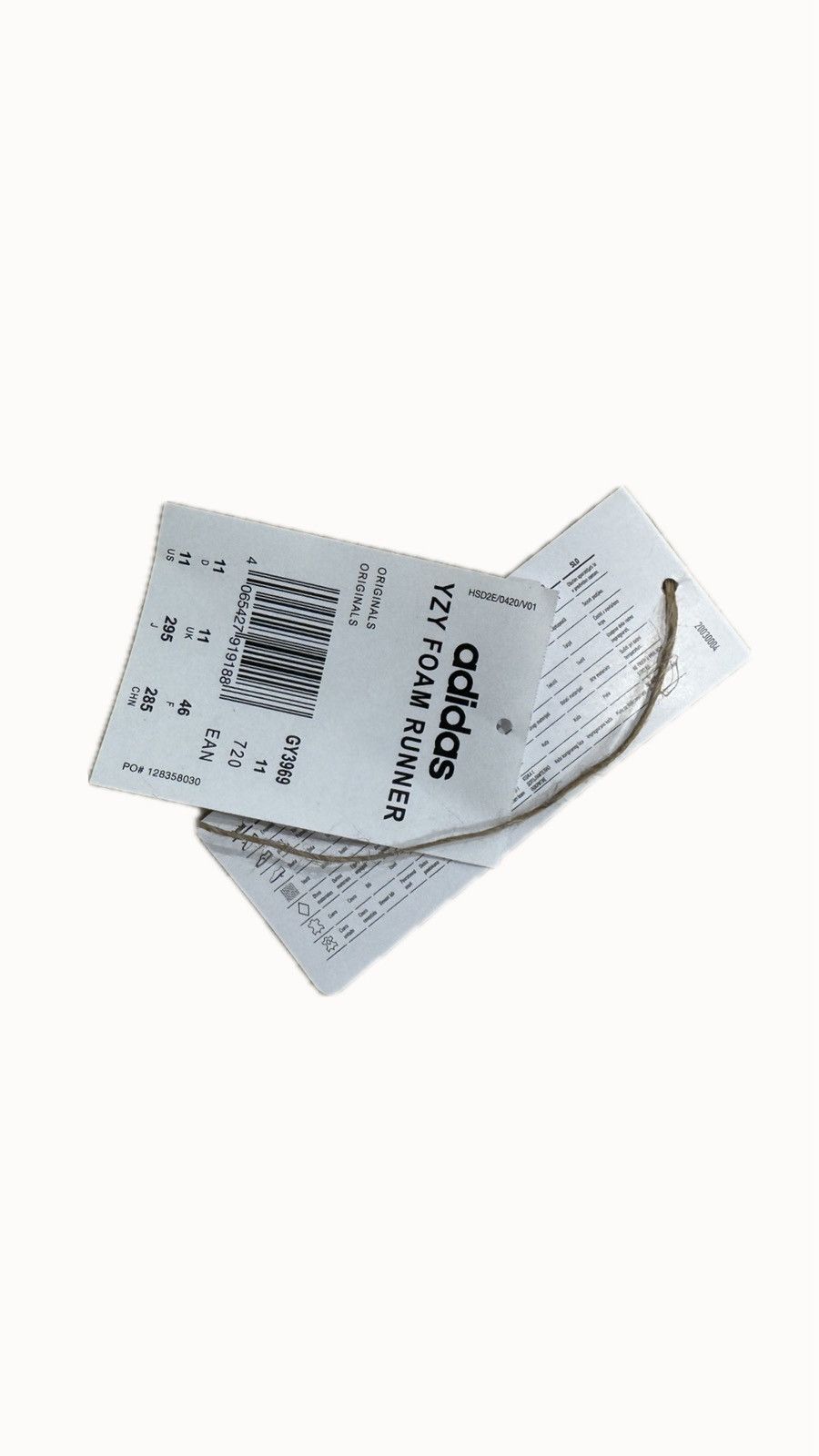 Adidas Yeezy Foam Runner MX Sand Grey Size US 11 / EU 44 - 11 Thumbnail