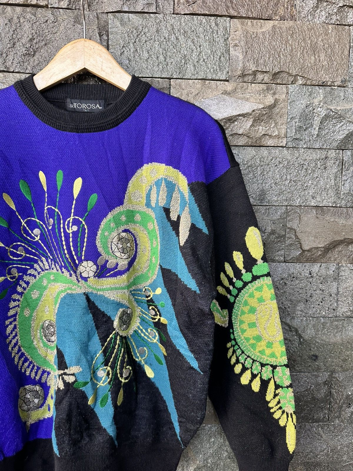 Coogi × Designer × Vintage Vintage St. Torosa Art Knitwear Size US L / EU 52-54 / 3 - 3 Thumbnail
