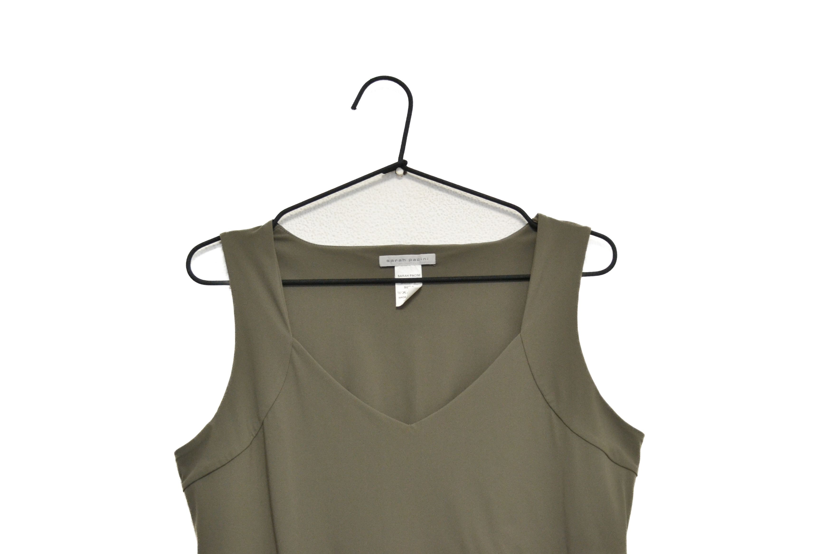 Sarah Pacini Sarah Pacini Y2K Avantgarde Gray Sleeveless Dress Size XS / US 0-2 / IT 36-38 - 2 Thumbnail