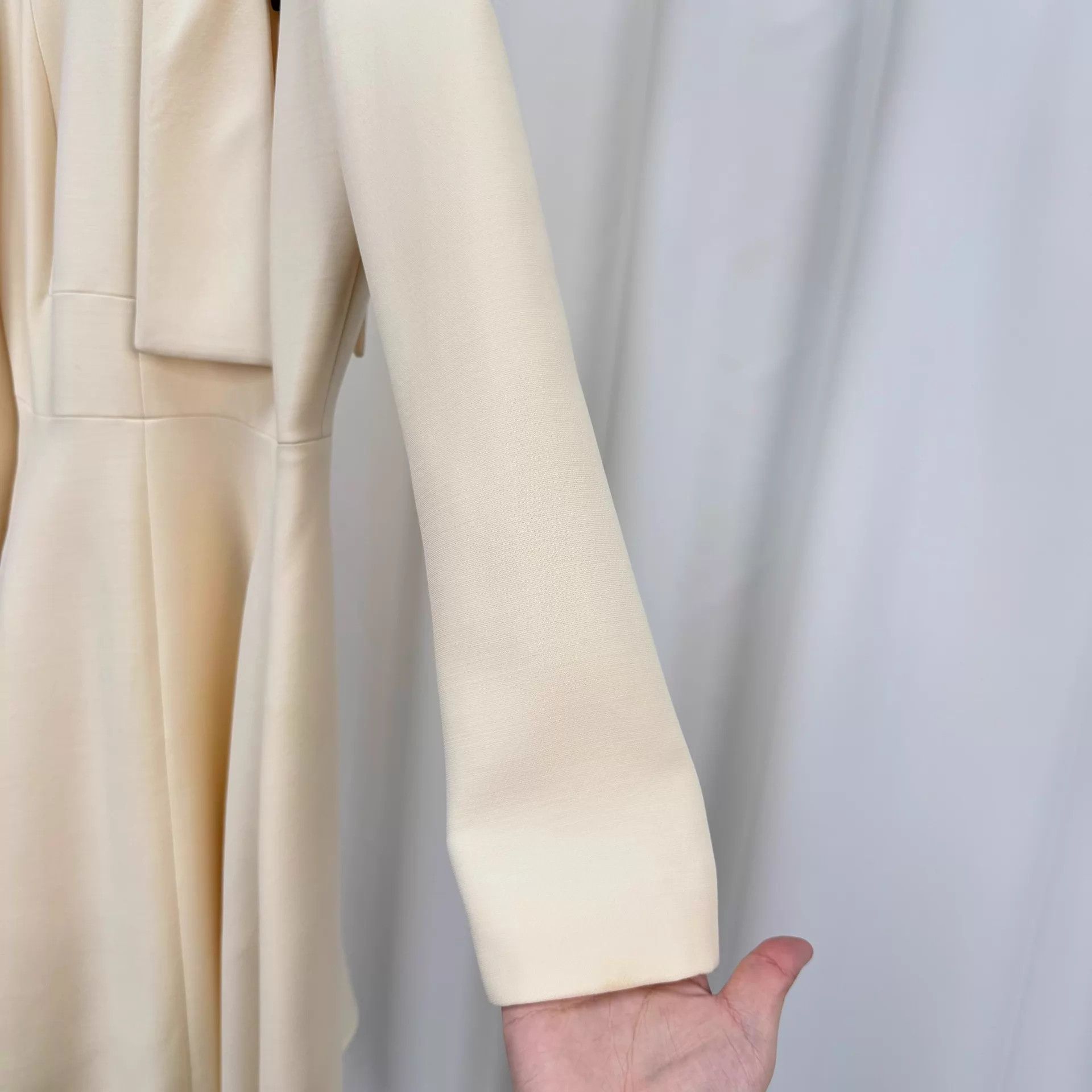 Dior Dior Ivory Wool-Silk Dress 34 99 New Size XS / US 0-2 / IT 36-38 - 4 Thumbnail