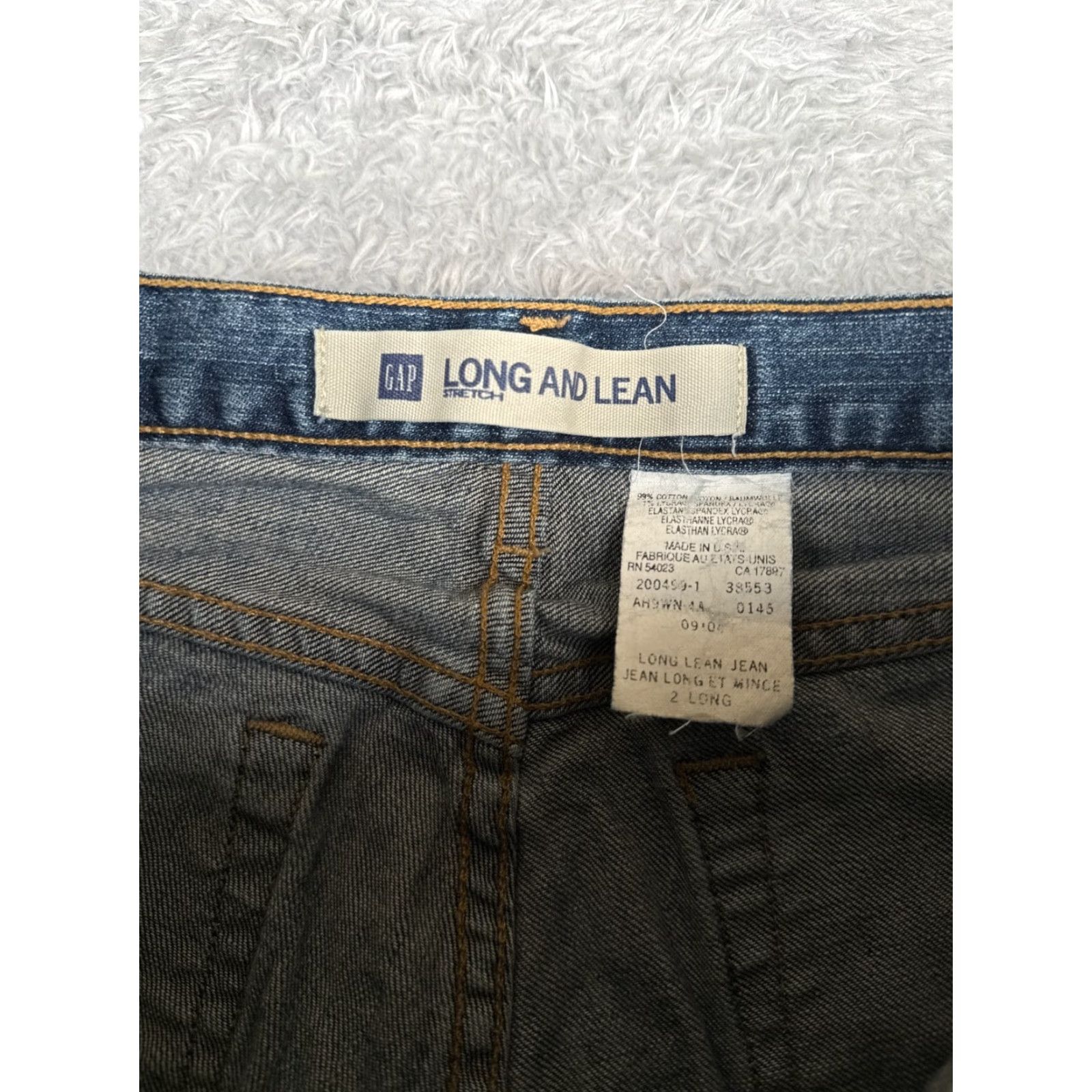 Gap VINTAGE Gap Jeans Womens Blue Bootcut Long And Lean 27x32 Jeans Distressed 100% Cotton Relaxed Regular US Made 2 XS? Size 26" / US 2 / IT 38 - 6 Thumbnail
