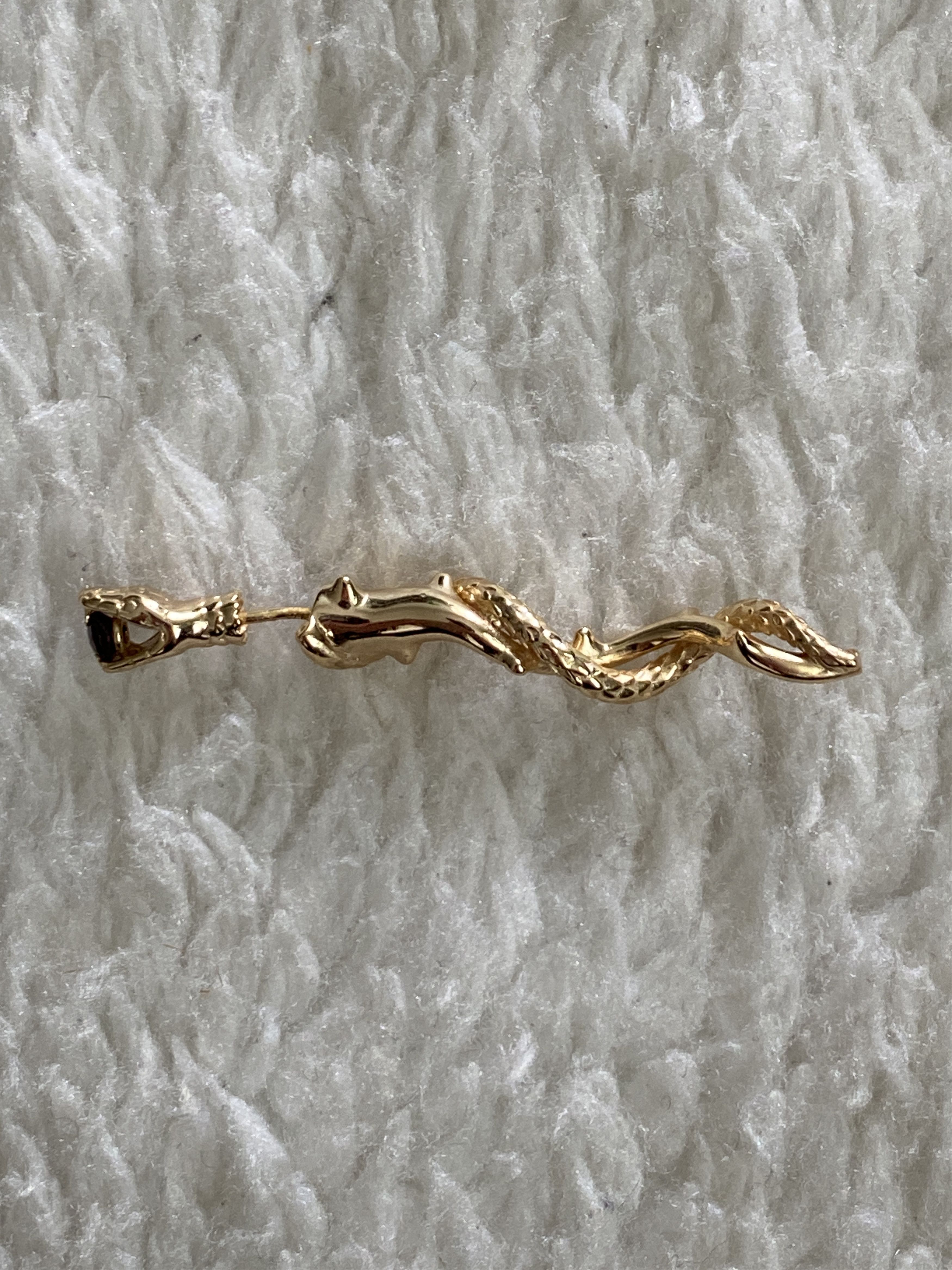 Other Snake & Thorns Single Earring – 18K Gold-Plated Size ONE SIZE - 9 Thumbnail