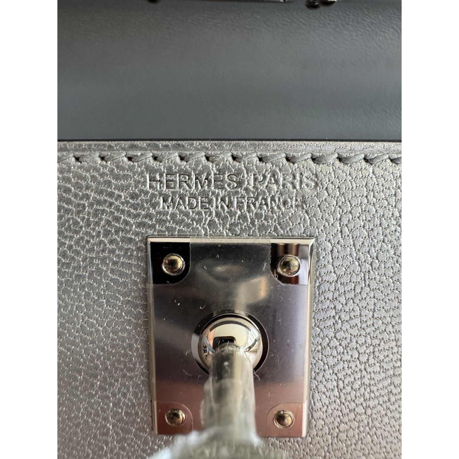 Hermes Mini Kelly 20 Sellier Argent Chevre Chamkilight Palladium Size ONE SIZE - 12 Thumbnail