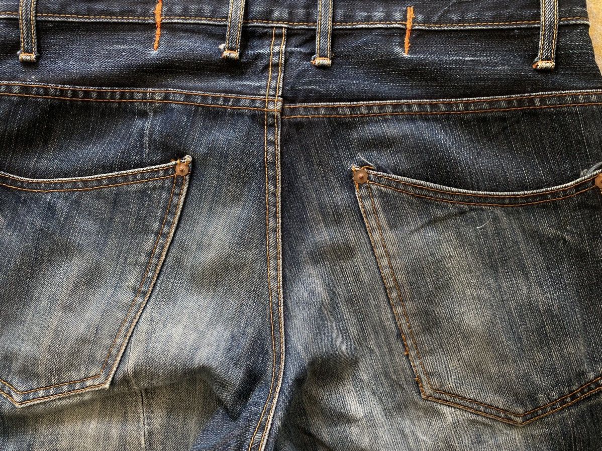 Japanese Brand × Vintage 🔥FLARE🔥Nippon Vintage Blue Way BW Distressed Jeans Size US 32 / EU 48 - 4 Thumbnail