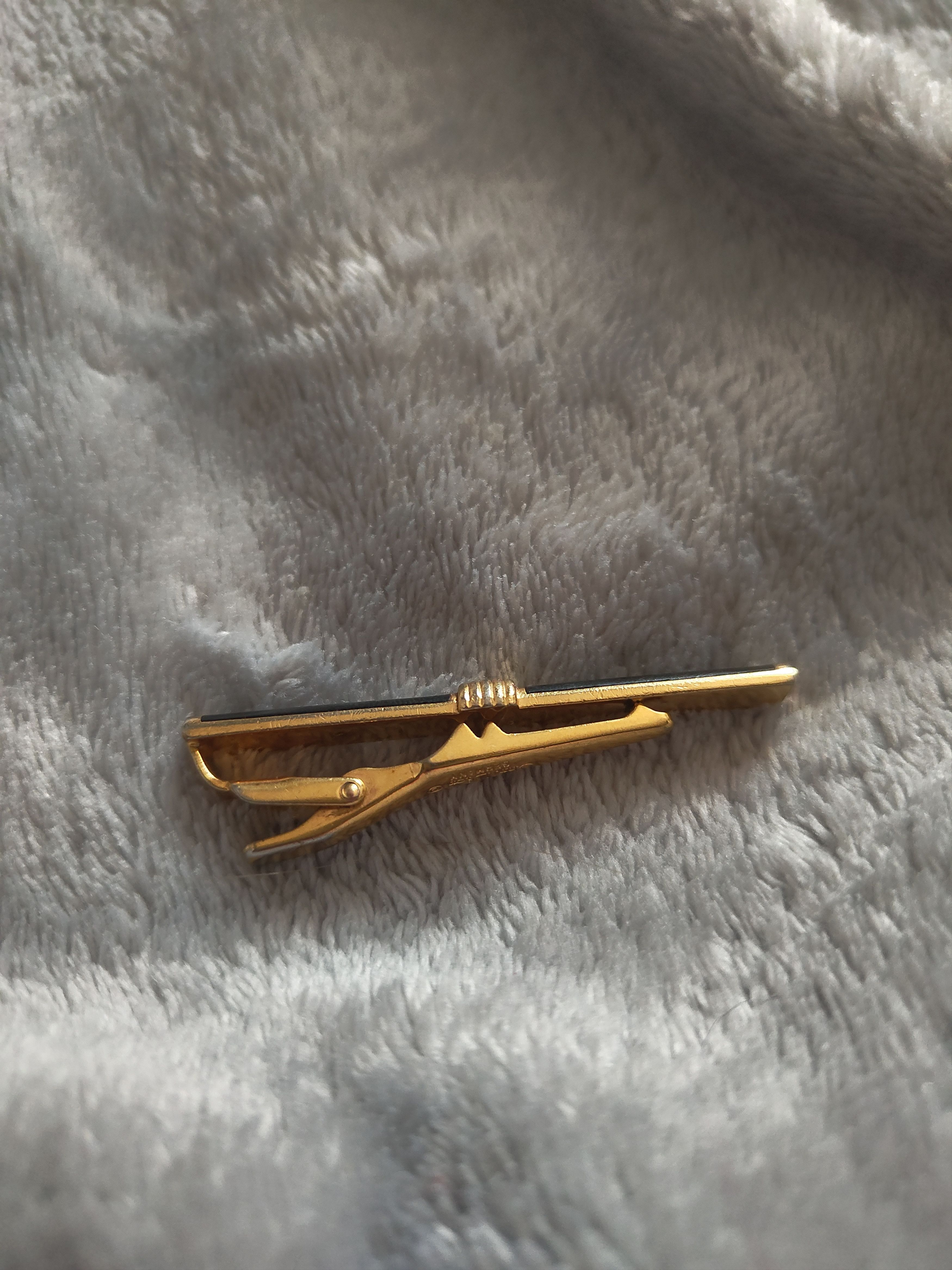 Dior Christian Dior Monsieur Vintage Black Enamel Tie Clip Size ONE SIZE - 3 Thumbnail