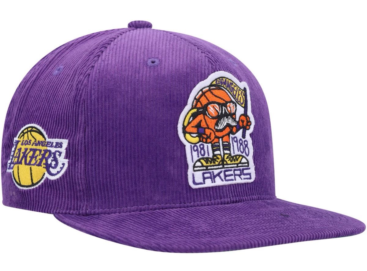 Mitchell & Ness Lakers, Kurt Rambis Mitchell Ness snapback corduroy Size ONE SIZE - 5 Thumbnail