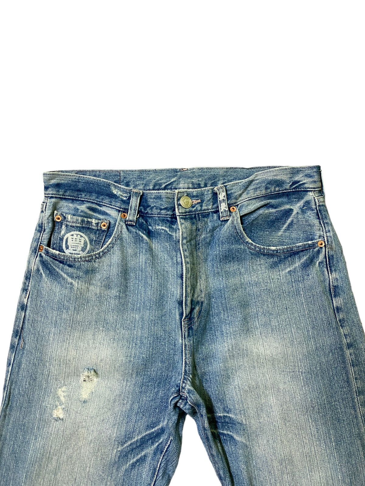 If Six Was Nine KARAKURI TAMASHI Acid Wash Design Rare Design Denim Size US 32 / EU 48 - 3 Thumbnail