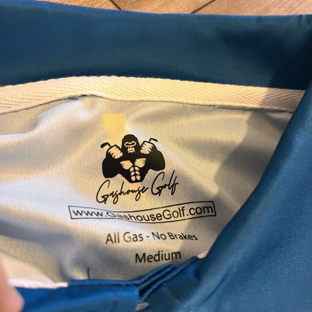Nike Gashouse Golf Blue Patten Athletic Workout Casual Polo Shirt Size US M / EU 48-50 / 2 - 3 Thumbnail