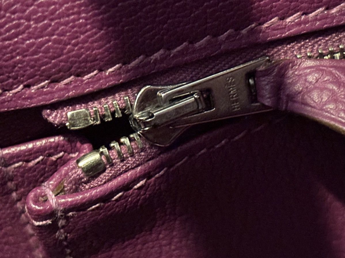 Hermes Hermes 35 Togo Leather Anemone Birkin Size ONE SIZE - 9 Thumbnail