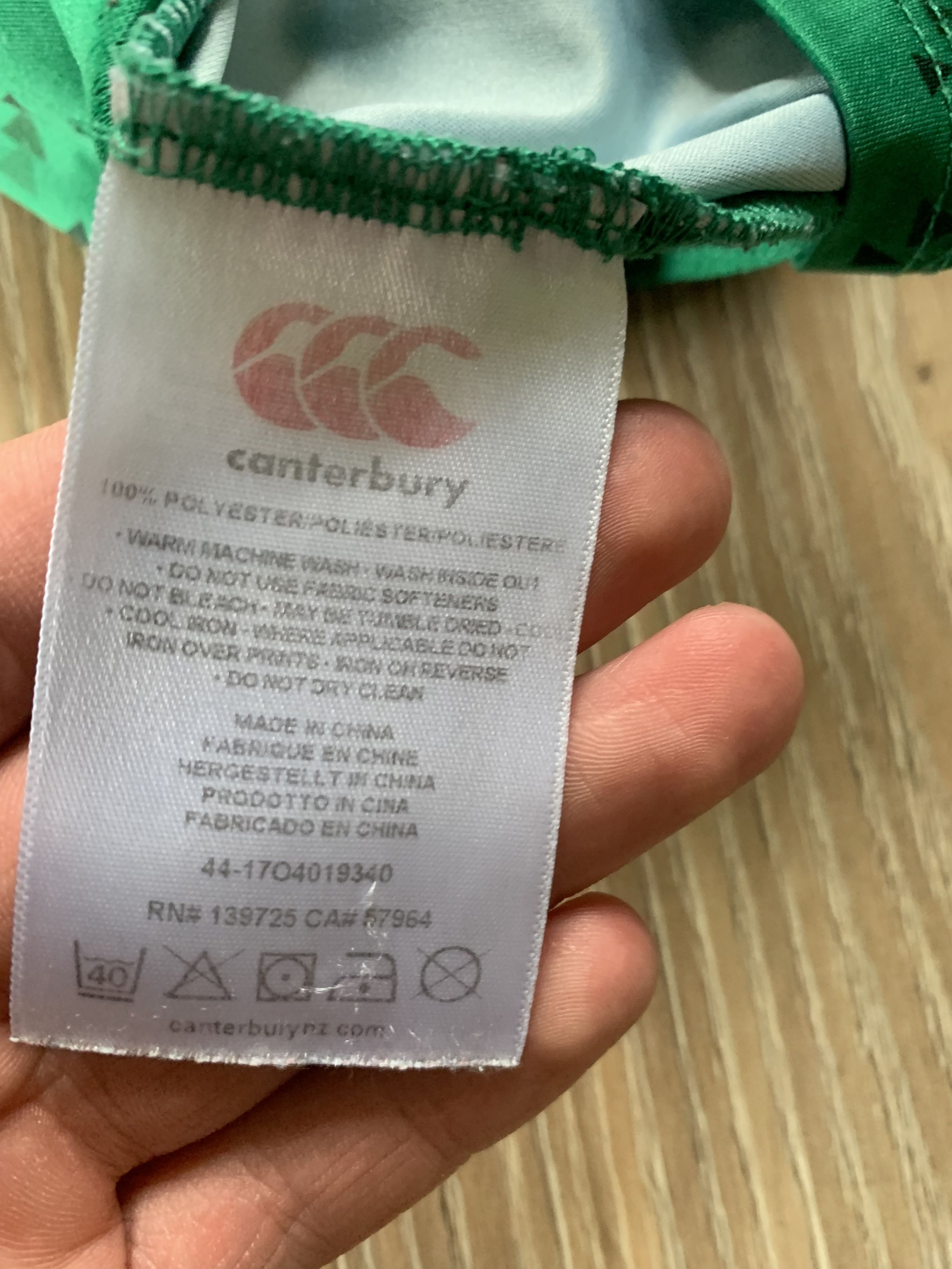 Canterbury of New Zealand Canterbury IRFU Rugby Training Jersey Size US S / EU 44-46 / 1 - 9 Thumbnail