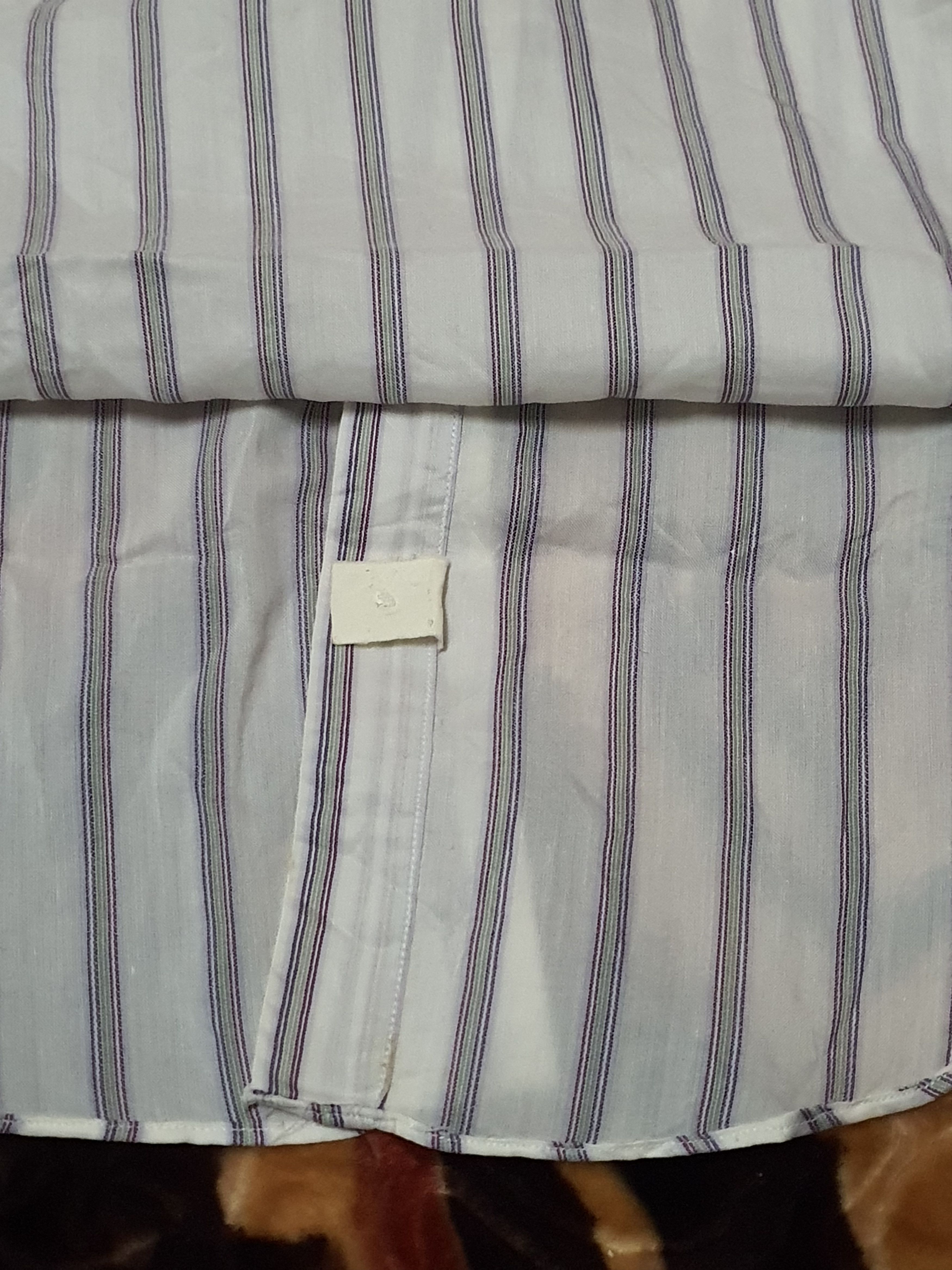Balenciaga Balenciaga Paris - Vintage Multi-Stripes White Logo Shirts Size US M / EU 48-50 / 2 - 7 Thumbnail