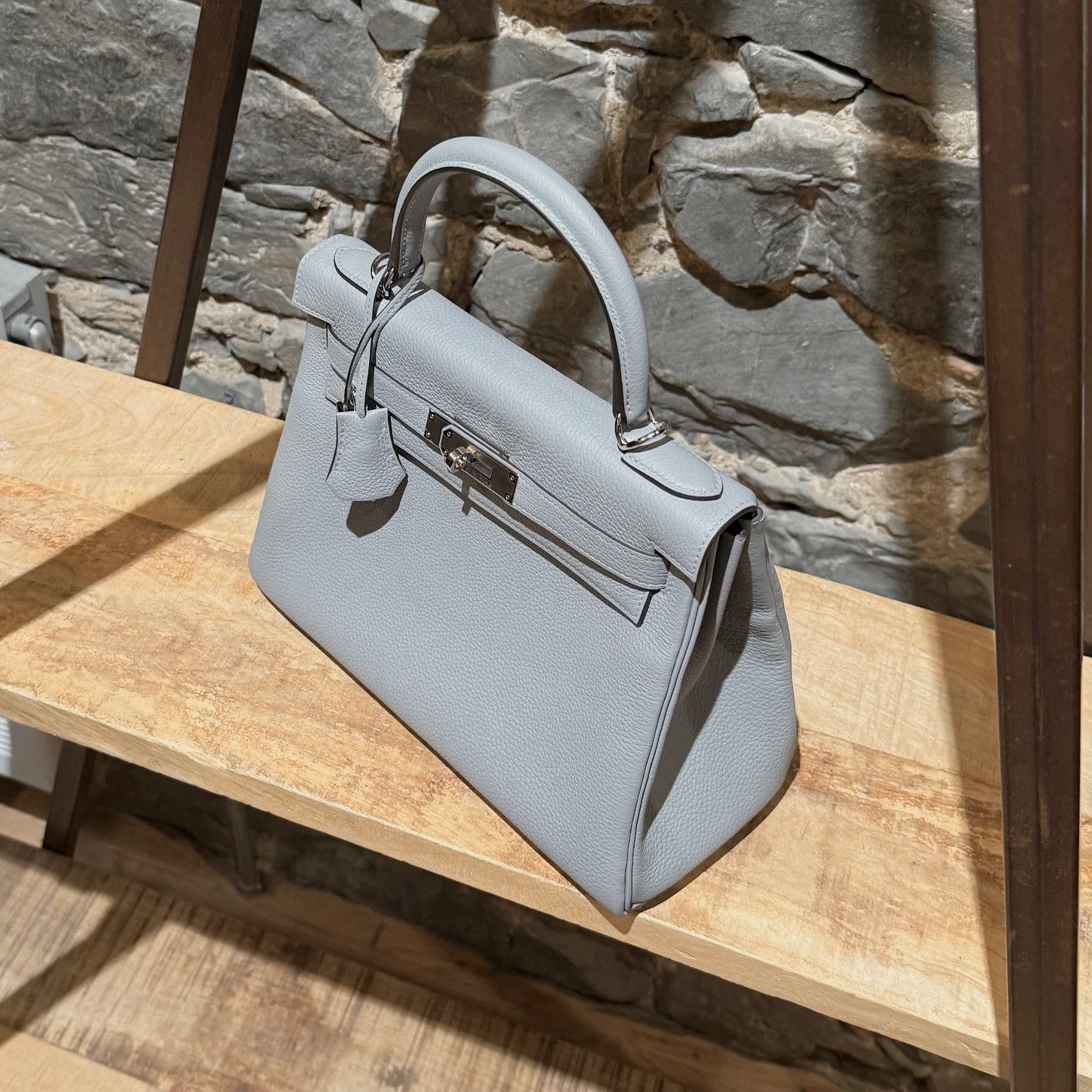 Hermes Hermès 2025 Gris Pantin Togo Kelly Retourne 28 PHW Bag Size ONE SIZE - 18 Thumbnail