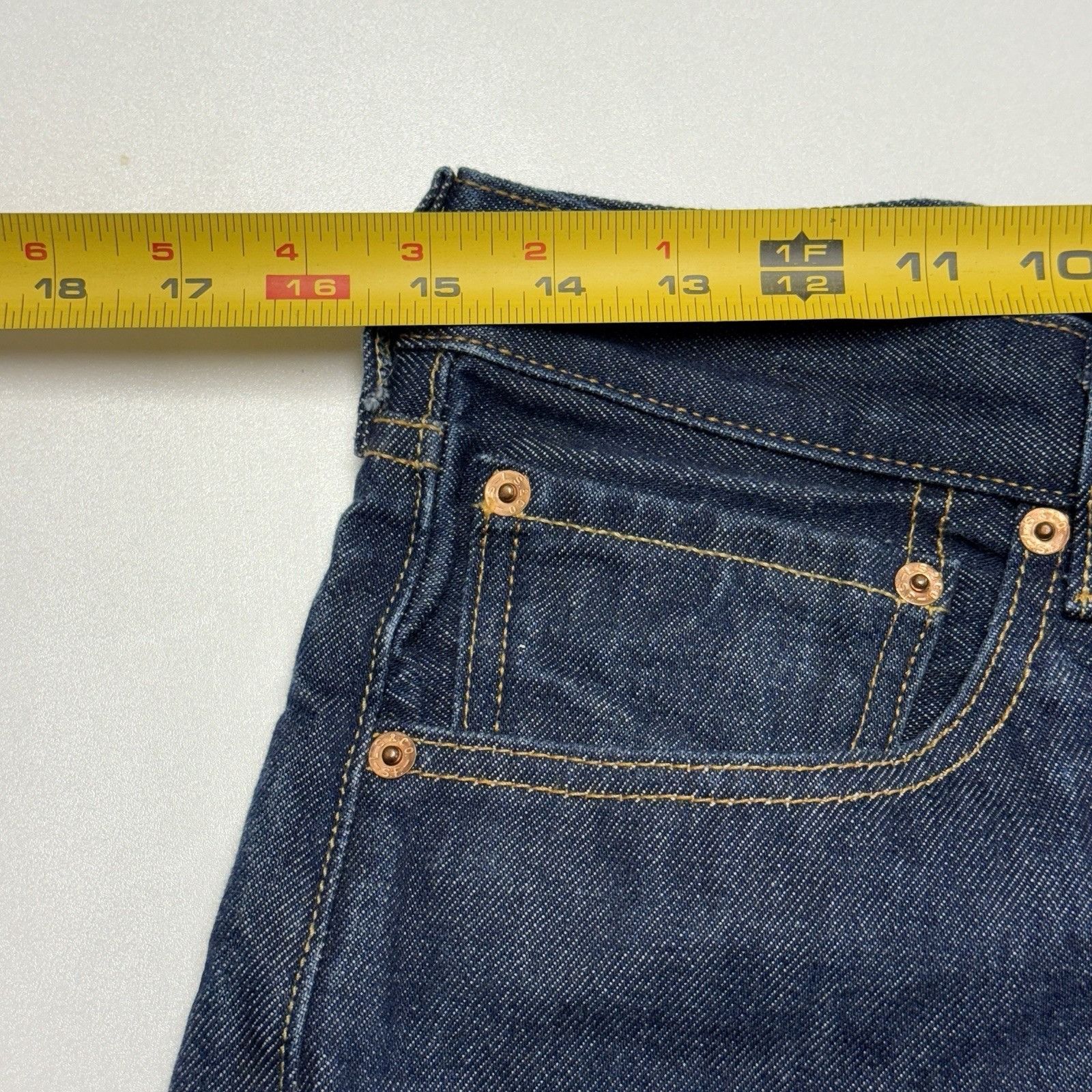 Levi's Levis 501 Jeans Mens 32x34 Dark Wash Denim Straight Leg Size US 32 / EU 48 - 7 Thumbnail