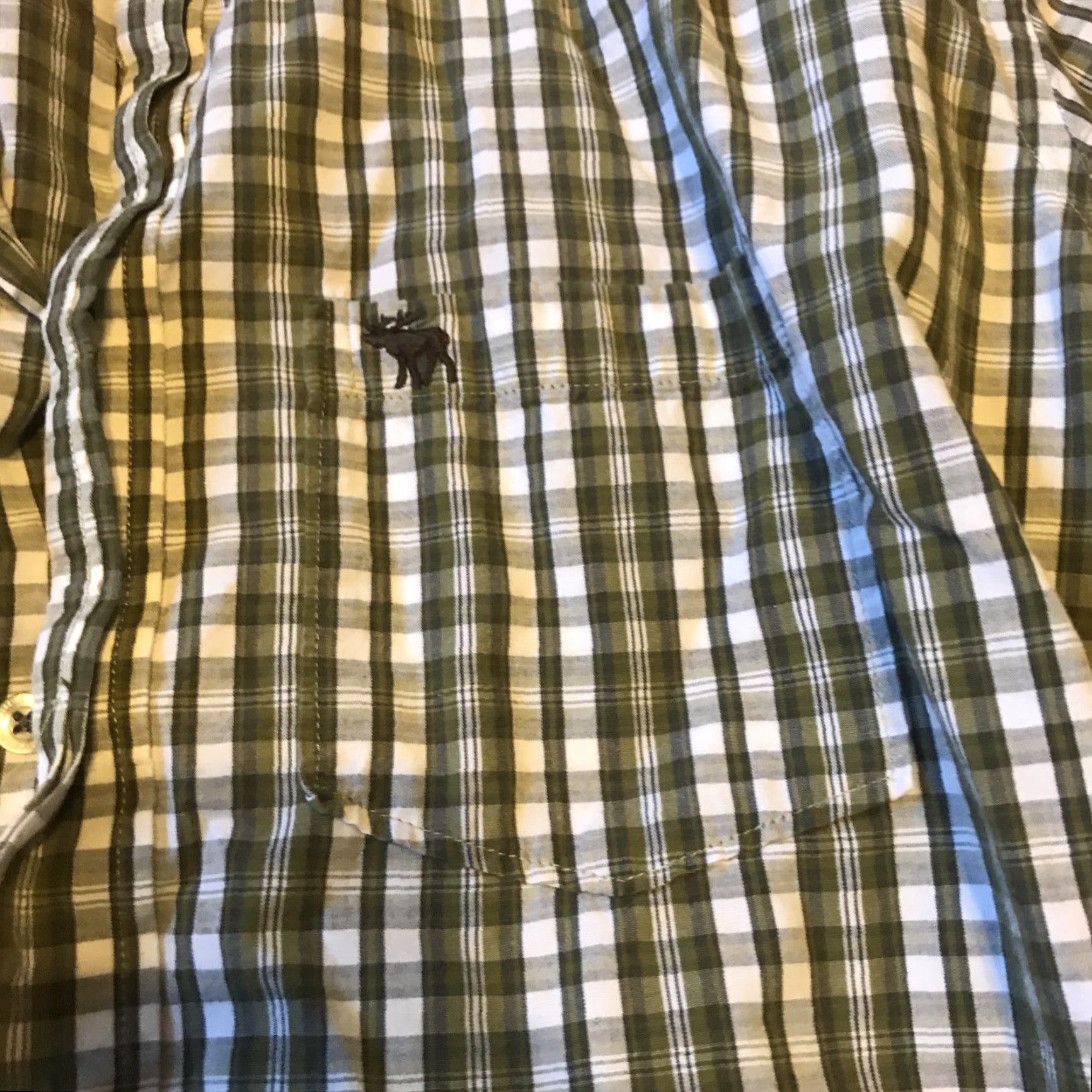 Abercrombie & Fitch VINTAGE Abercrombie & Fitch Shirt Mens L Green Stripe Button-Down 90s Y2K Athletic Fit"} Size US L / EU 52-54 / 3 - 3 Thumbnail