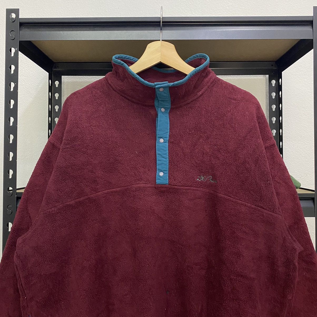 L.L. Bean × Vintage Vintage LL Bean Sweatshirt Half Button 2 Tone❗️ Size US L / EU 52-54 / 3 - 2 Thumbnail