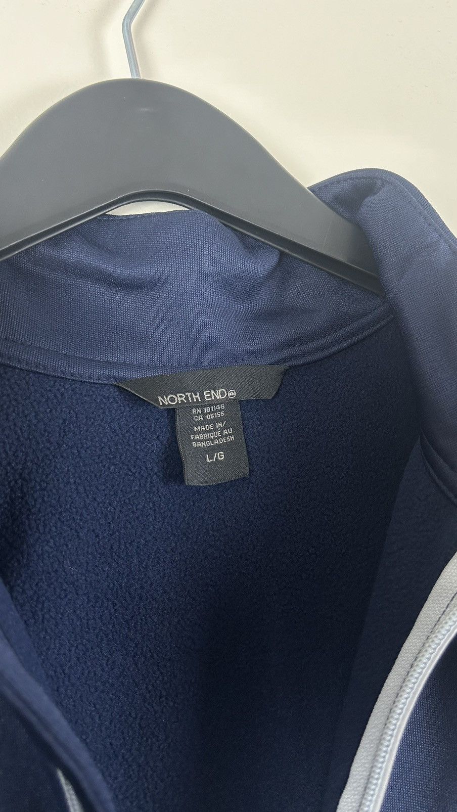 Vintage Full zip polar Jacket Large Man Navy Size US L / EU 52-54 / 3 - 3 Thumbnail