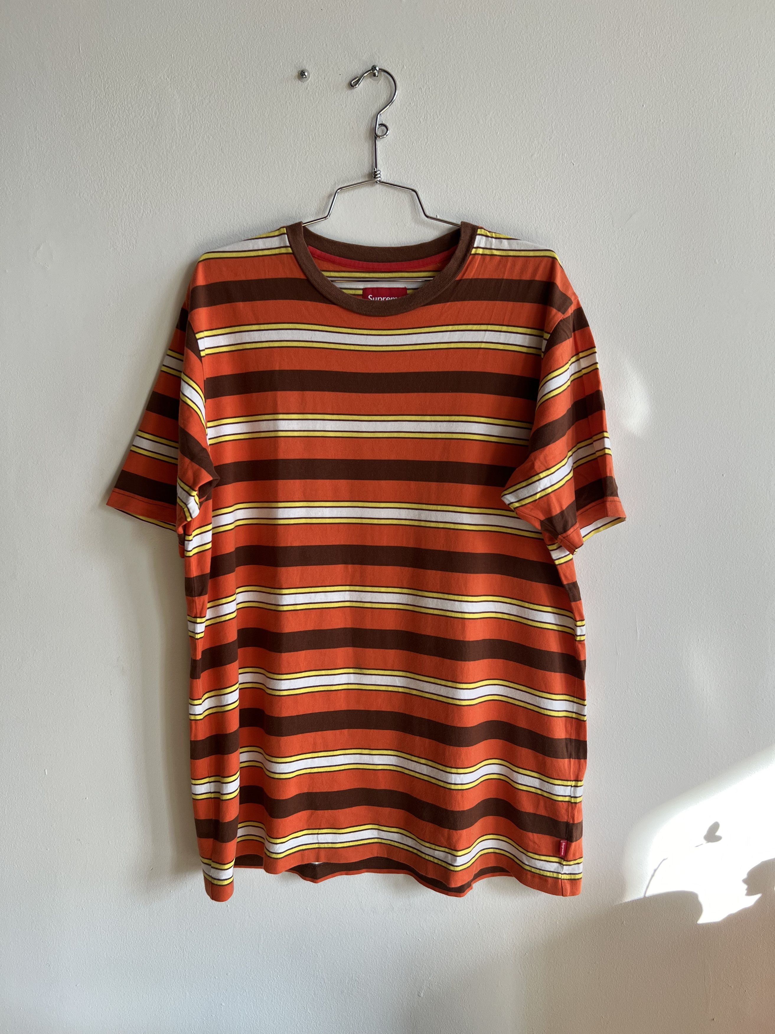 トップス Supreme Multi Stripe Polo 23ss M Supreme Supreme Multi Stripe Polo Shirt 'Black Green Red