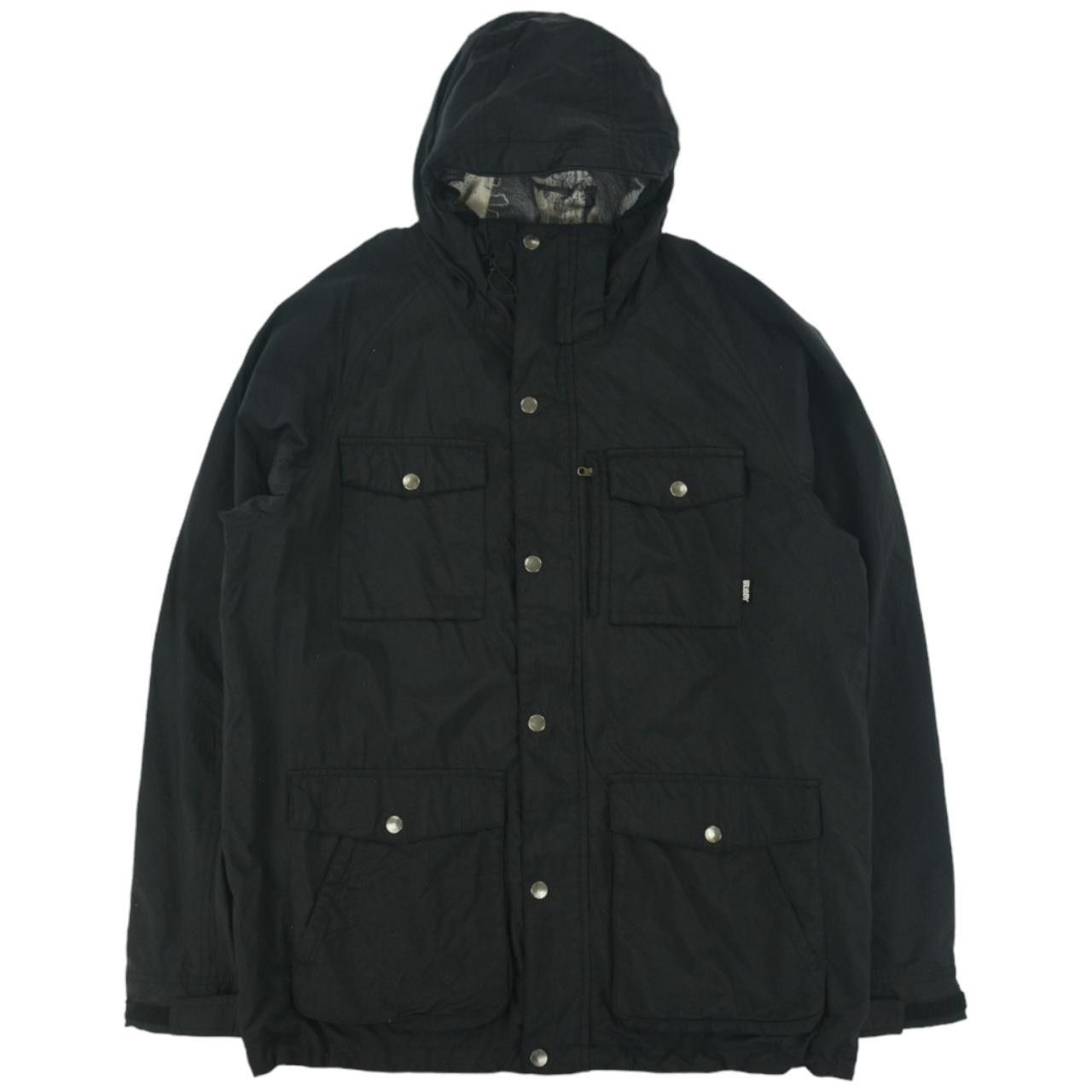 image of Vintage Stussy Multi Pocket Zip Up Jacket Size L in Black, Men's