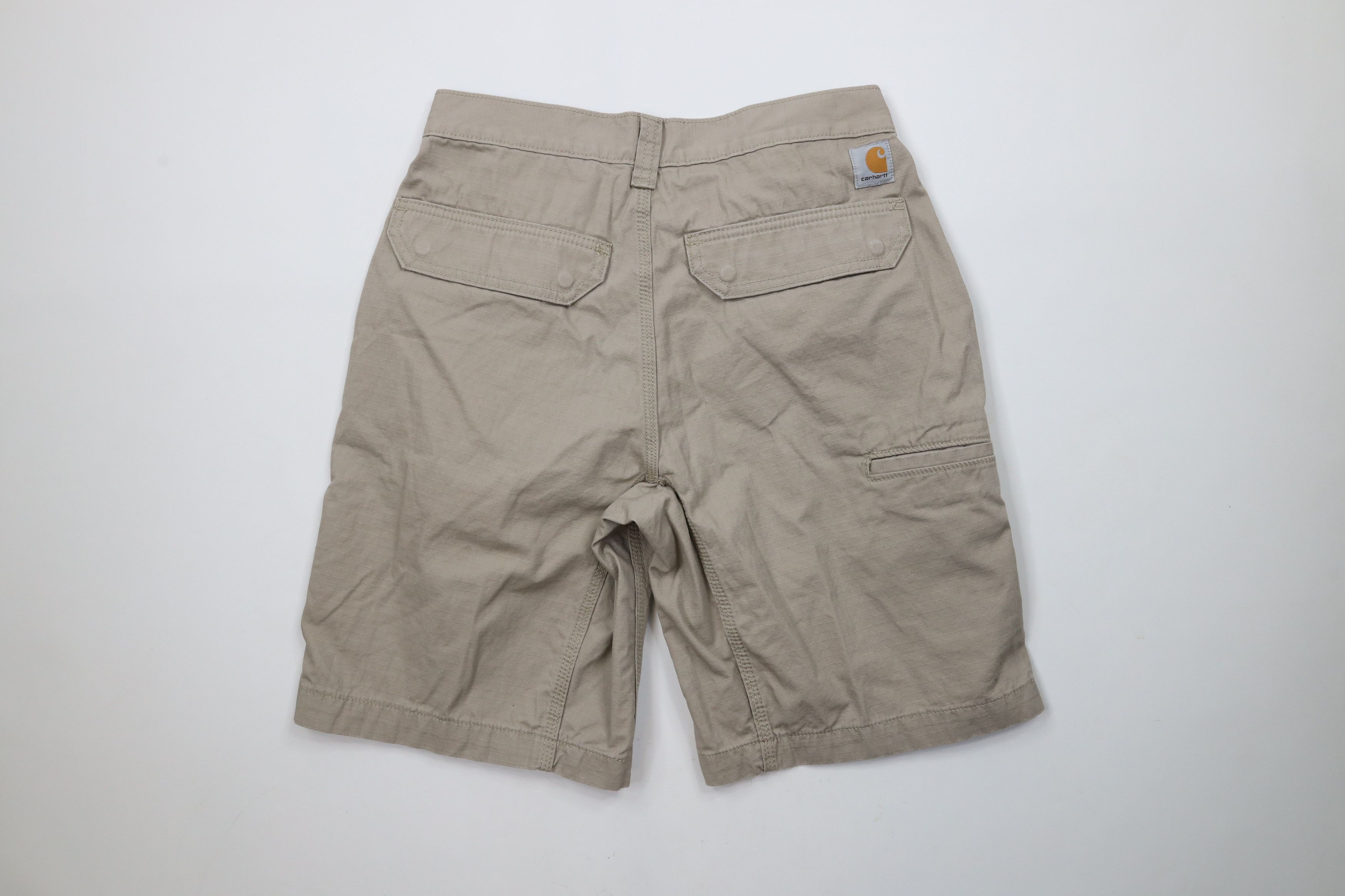 Carhartt × Vintage Vintage Carhartt Spell Out Relaxed Fit Ripstop Shorts Beige Size US 30 / EU 46 - 7 Thumbnail