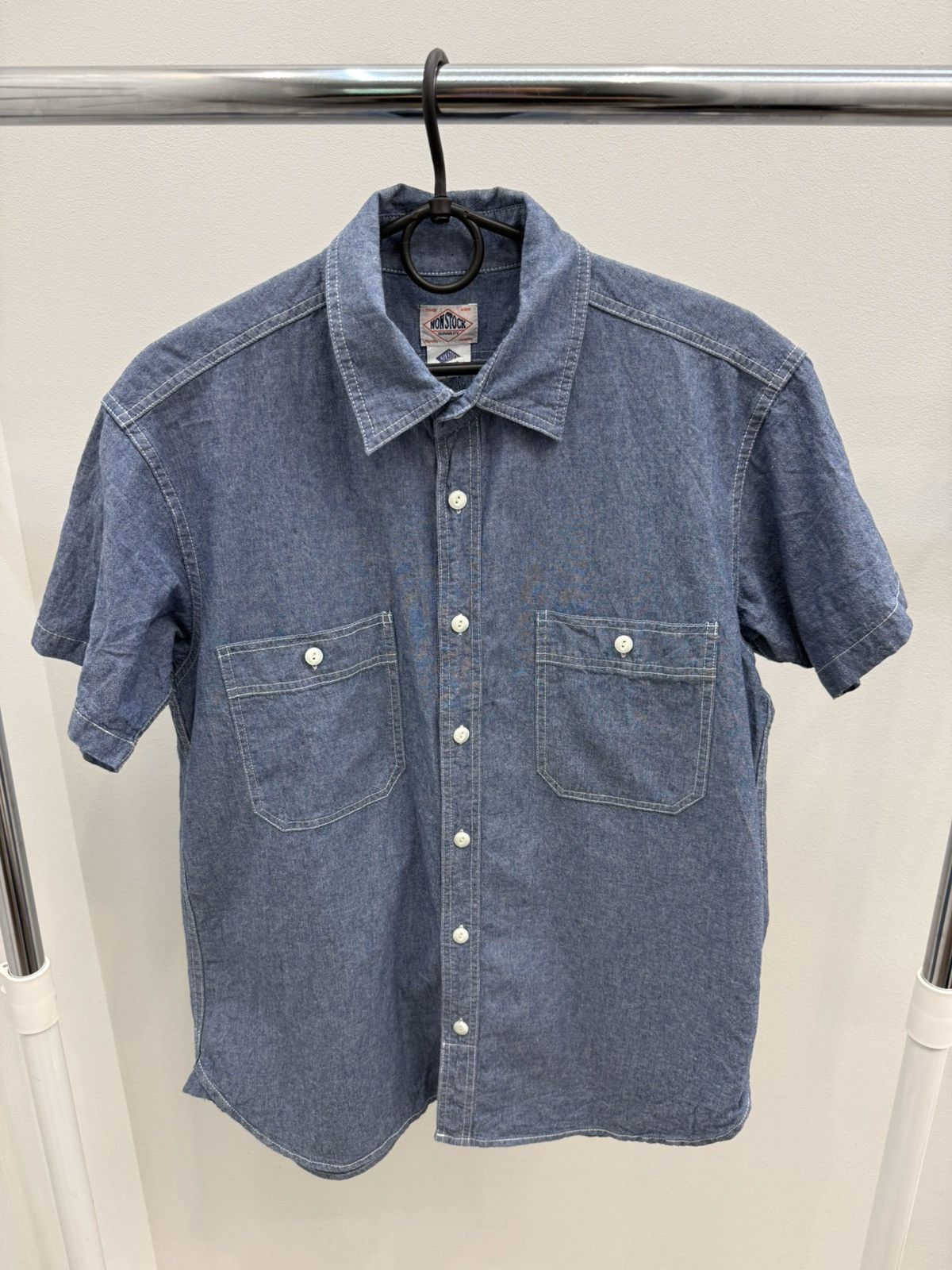 Japanese Brand Non Stock Vintage Cotton Shirt Size US M / EU 48-50 / 2 - 1 Thumbnail