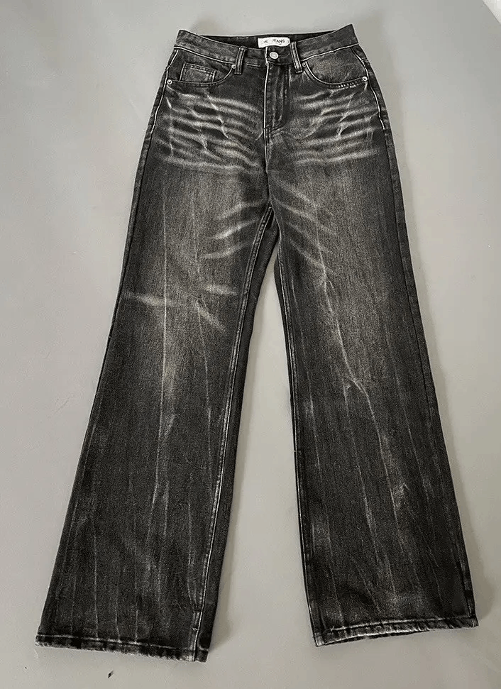 Japanese Brand × Vintage Avant garde washed fade flared jeans pants Size US 32 / EU 48 - 4 Thumbnail