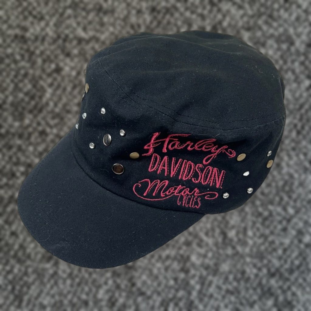 Harley Davidson HARLEY-DAVIDSON Studded Cadet Cap Black One  display picture 1