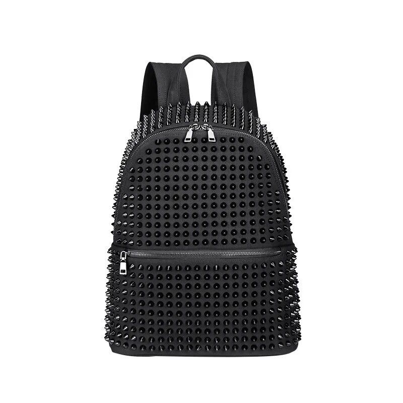 Japanese Brand × Vintage Backpacks Rivet Black Soft Washed Size ONE SIZE - 1 Thumbnail