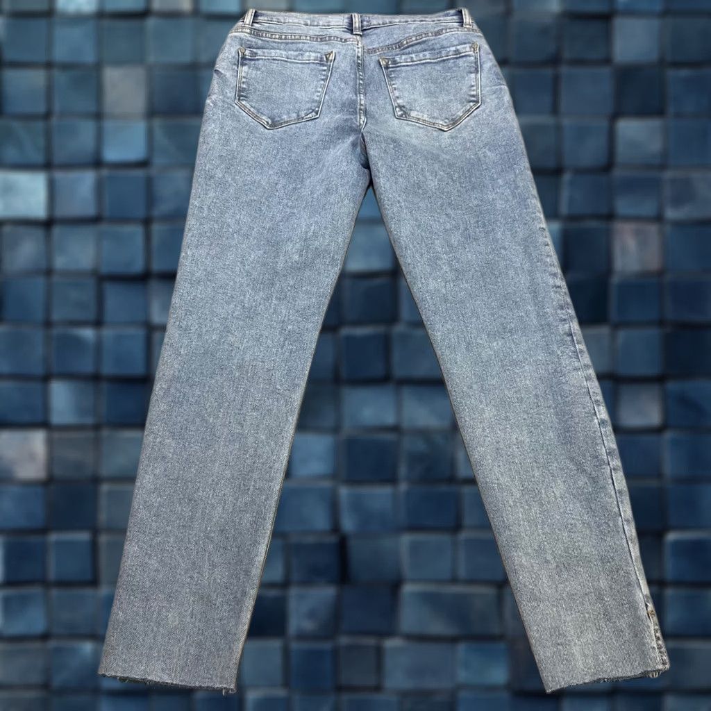 Vintage Kensie Jeans Womens Jeans Blue Denim Medium Wash Kelsey High Rise Skinny Raw Hem Size 6 Slim 5-Pocket Pockets Size 28" / US 6 / IT 42 - 1 Thumbnail