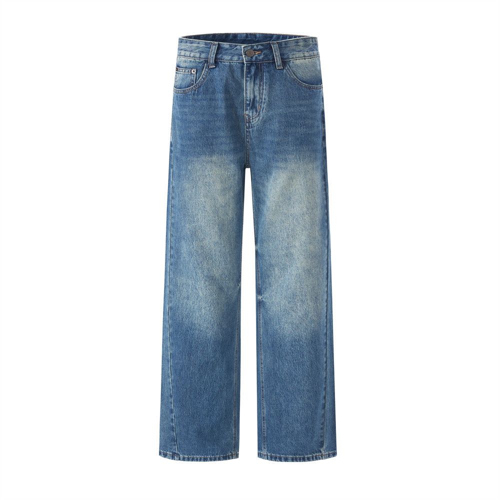 Vintage Men's American retro versatile casual washed jeans Size US 32 / EU 48 - 1 Thumbnail